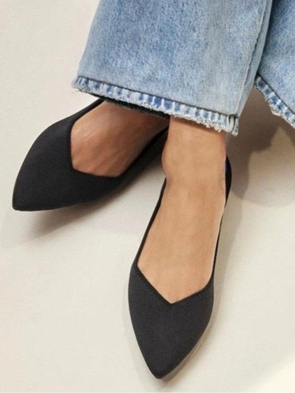 Rothy’s Black The Pointe Ballet Flats